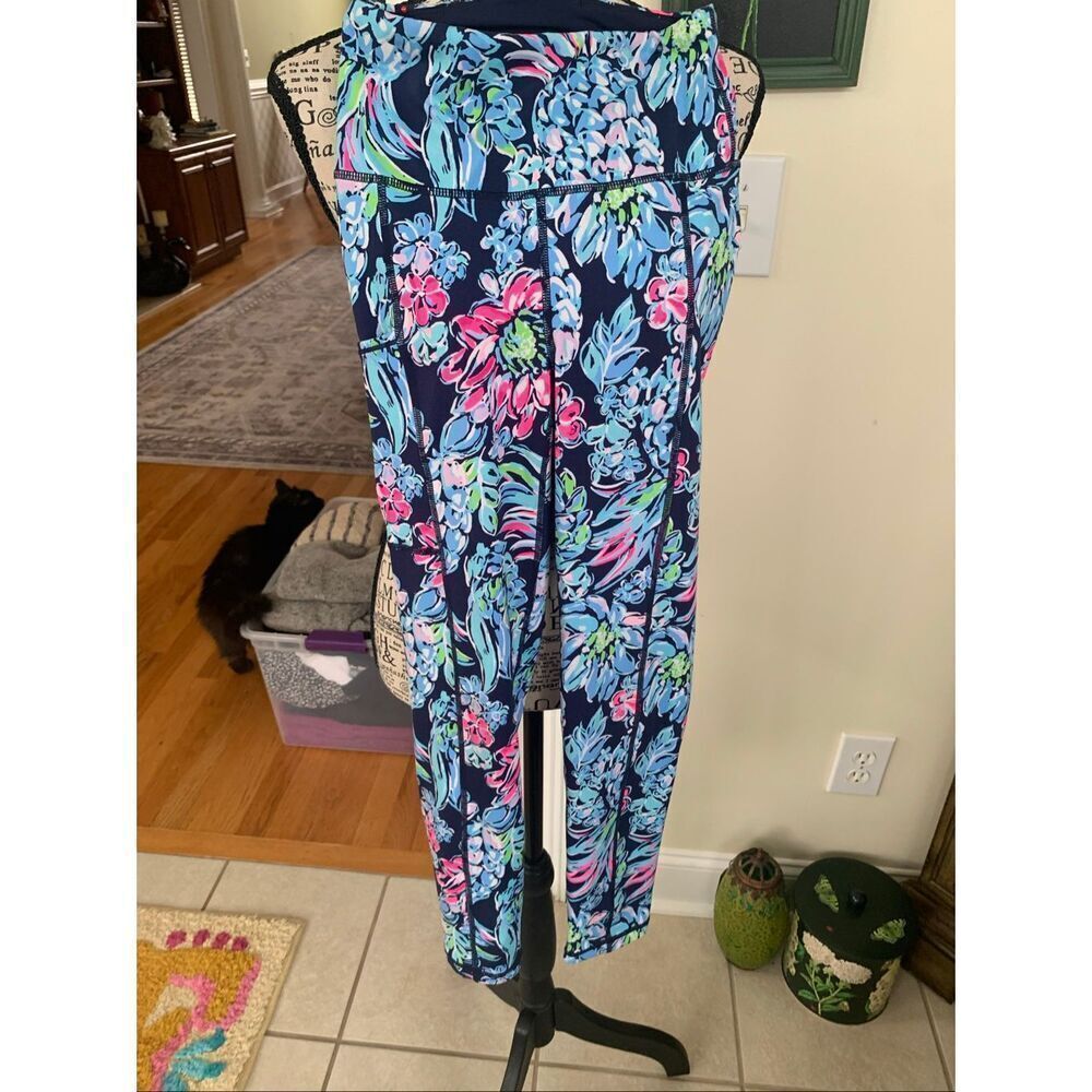 Lilly Pulitzer UPF 50+ Weekender High Rise Leggings Pineapple Paradise Pocket XX